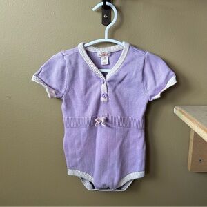 Cat & Jack Lavender Short Sleeve Bodysuit